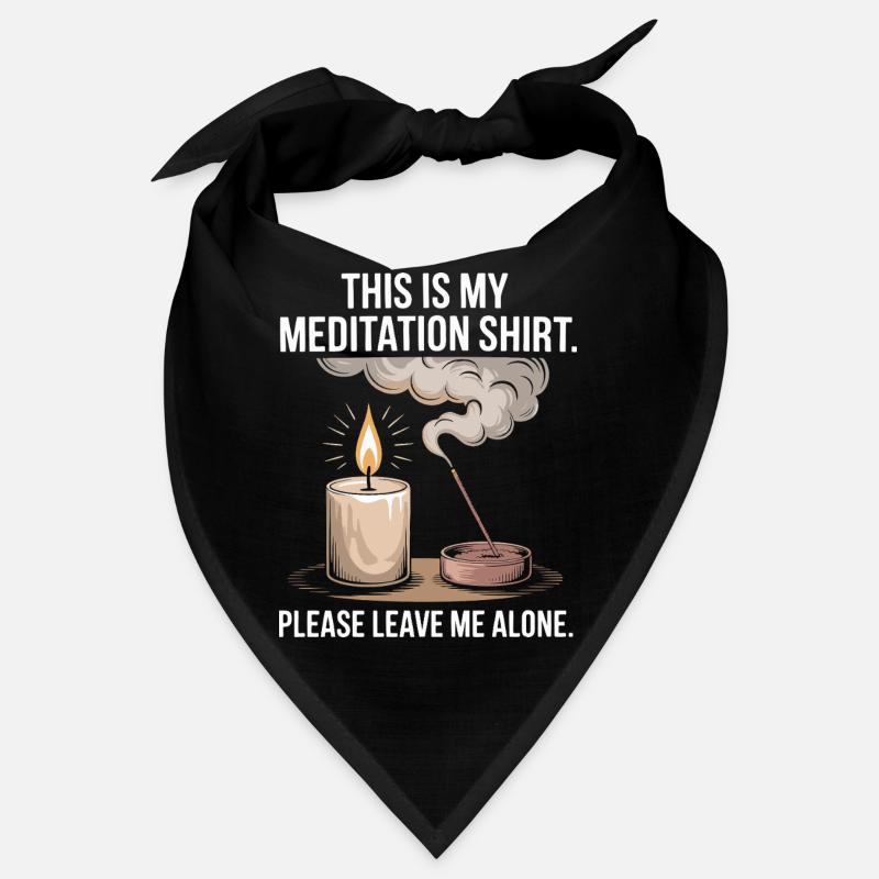 Funny Meditation Introvert Mindfulness Design Bandana