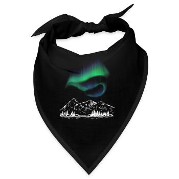 Aurora Alpenkarte - Bandana - Schwarz - Vorne