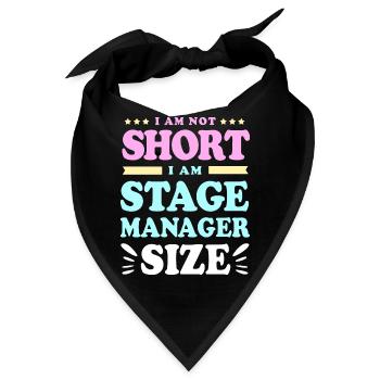 Theater Stage Manager Bühne - Bandana - Schwarz - Vorne