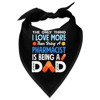 Apotheker Pharmazeutisch-technischer - Bandana - Schwarz - Vorne