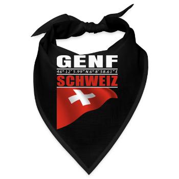 Genf - Bandana - Schwarz - Vorne