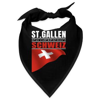St. Gallen - Bandana - Schwarz - Vorne