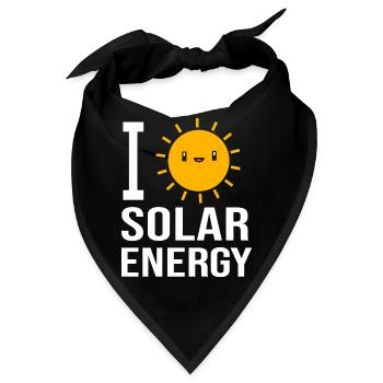 Solar Nachhaltigkeit Erneuerbare Energien - Bandana - Schwarz - Vorne