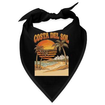 Costa Del Sol Urlaub Spanien - Bandana - Schwarz - Vorne