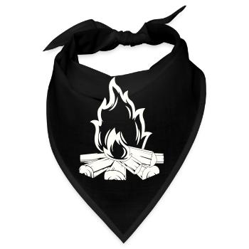 lagerfeuer - Bandana - Schwarz - Vorne