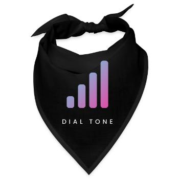 Dial Tone - Signal Minimal - Bandana - Schwarz - Vorne