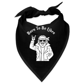Geboren, um frei zu sein – Ruhestand (klares Muster) - Bandana - Schwarz - Vorne