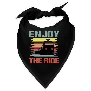 Bahn Eisenbahn fahren ICE Schnellzug - Bandana - Schwarz - Vorne