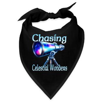 Chasing Celestial Wonders - Bandana - Schwarz - Vorne
