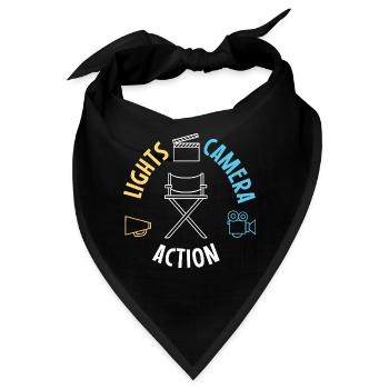 Lights Camera Action - Bandana - Schwarz - Vorne