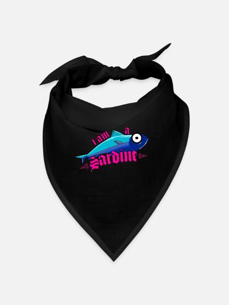 Sardine - Je suis une Sardine - Italie - La Sardine - Bandana - noir