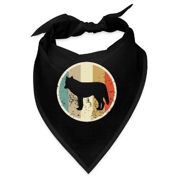 Wolf Wölfe - Bandana - Schwarz - Vorne