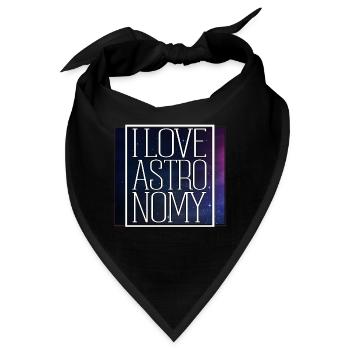 Astronomie - Bandana - Schwarz - Vorne