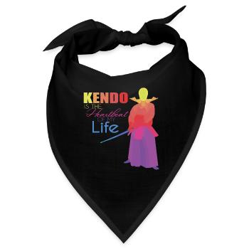 Kendo - Bandana - Schwarz - Vorne