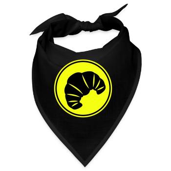 Croissant Symbol - Bandana - Schwarz - Vorne