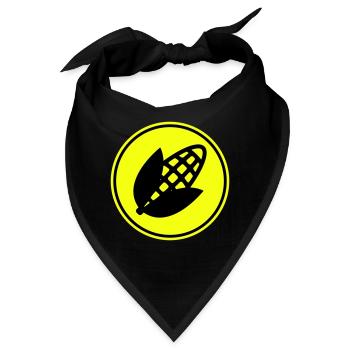Mais symbol - Bandana - Schwarz - Vorne