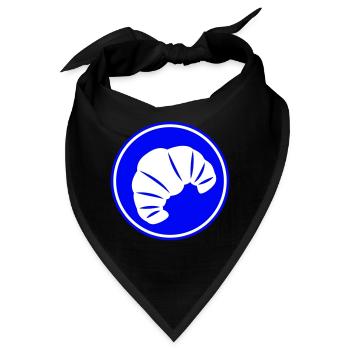 Croissant Symbol - Bandana - Schwarz - Vorne