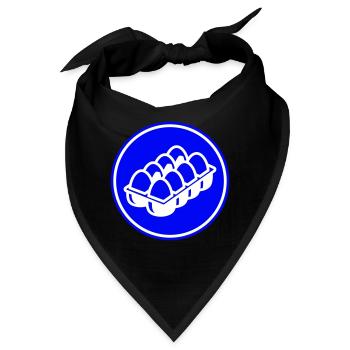 Eier symbol - Bandana - Schwarz - Vorne