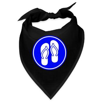 Badelatschen icon - Bandana - Schwarz - Vorne