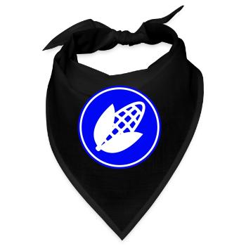 Mais symbol - Bandana - Schwarz - Vorne