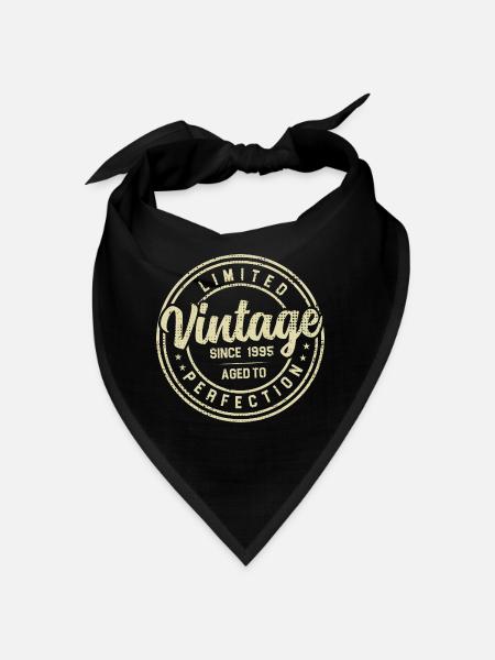 Jahrgang 1995 Geburtstagsgeschenk 1995 - Bandana - Schwarz
