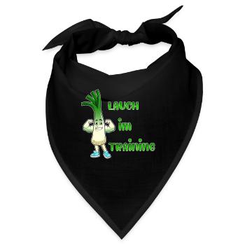 Lauch im Training, für den Lauch von Welt - Bandana - Schwarz - Vorne