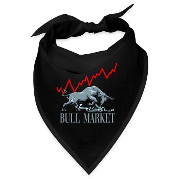 Bullen Markt Aktien Investieren Reichtum - Bandana - Schwarz - Vorne