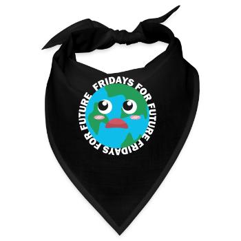 Fridays for Future - Bandana - Schwarz - Vorne