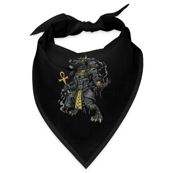 Ägyptischer Gott Anubis - Bandana - Schwarz - Vorne