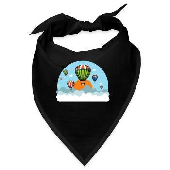 Heissluftballons fahren für Heißluftballon Piloten - Bandana - Schwarz - Vorne
