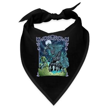 Fenrir in Asgard - Fenriswolf - Bandana - Schwarz - Vorne