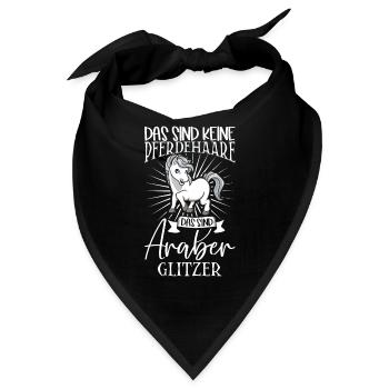 Araber Glitzer - Das sind keine Pferdehaare - Bandana - Schwarz - Vorne