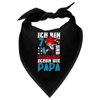 Ich bin 7 - Mädchen Rocker - Bandana - Schwarz - Vorne