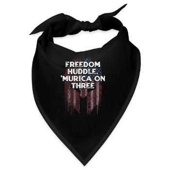 Freedom Huddle Murica am 4. Juli - Bandana - Schwarz - Vorne