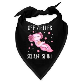 Axolotl Schwanzlurch Axolotls - Bandana - Schwarz - Vorne
