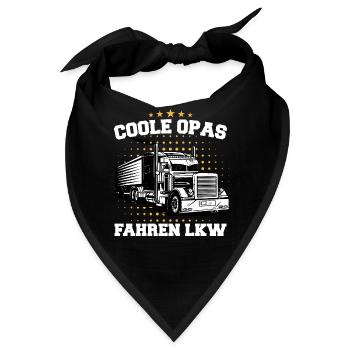 LKW Fahrer Fernfahrer Lastkraftwagenfahrer - Bandana - Schwarz - Vorne