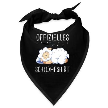 Schafe Schafherde Bauernhof Landwirt Schäfer - Bandana - Schwarz - Vorne