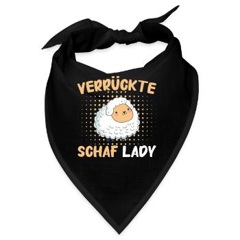Schafe Schafherde Bauernhof Landwirt Schäfer - Bandana - Schwarz - Vorne