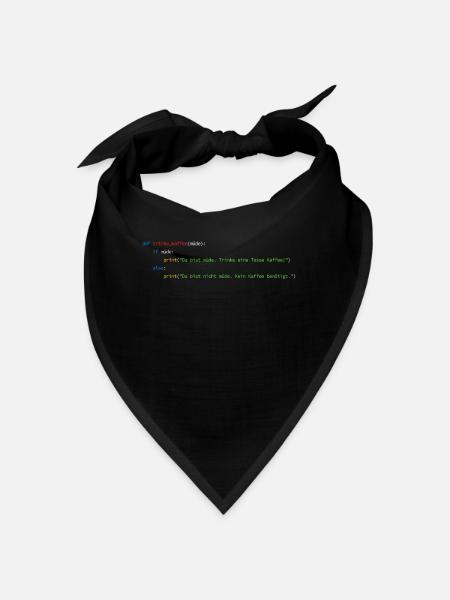 Programmierer Informatiker Nerd Softwareingenieur - Bandana - Schwarz