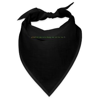 Programmierer Informatiker Nerd Softwareingenieur - Bandana - Schwarz - Vorne