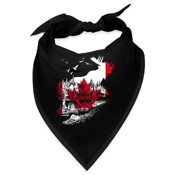 ELCH KANADA FLAGGE URLAUB - Bandana - Schwarz - Vorne