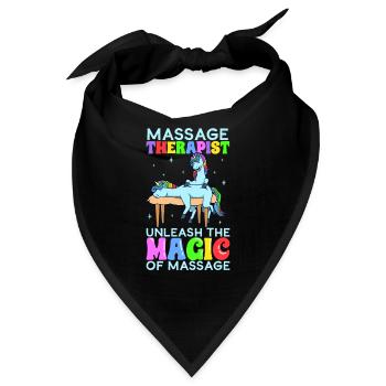 Entfessle die Magie - Massage - Bandana - Schwarz - Vorne