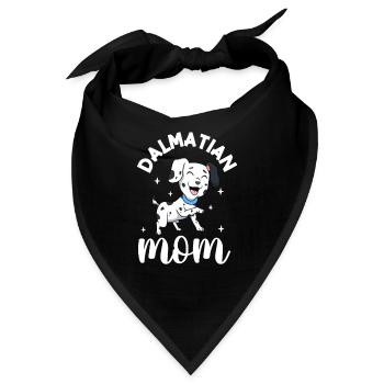 Dalmatian Mom - Dalmatiner - Bandana - Schwarz - Vorne