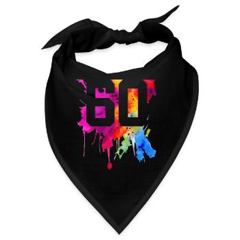 60 JAHRE 60. GEBURTSTAG - Bandana - Schwarz - Vorne