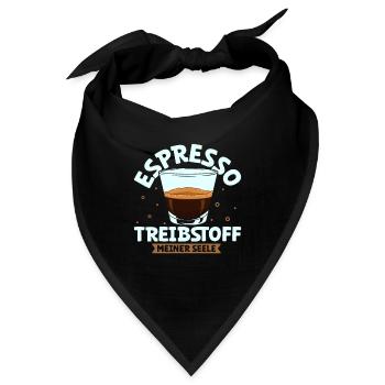 Mein Treibstoff ist Espresso - Bandana - Schwarz - Vorne