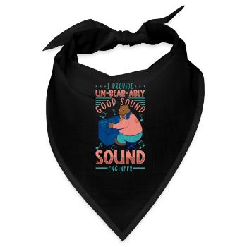 Bärenstarker Sound - Tontechniker - Bandana - Schwarz - Vorne