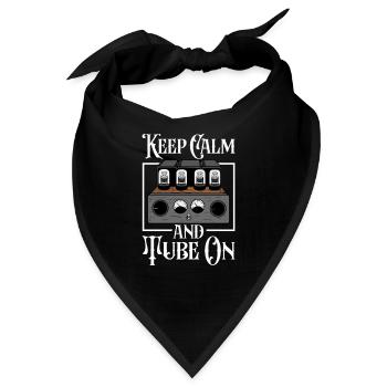 Keep Calm and Tube On - Tube valve - Bandana - Schwarz - Vorne