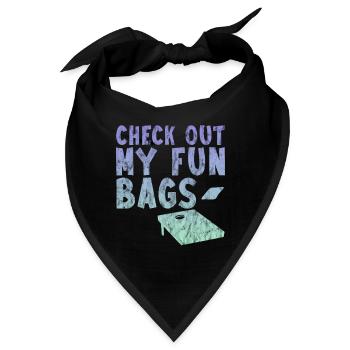 Check Out My Fun Bags 3 - Bandana - Schwarz - Vorne