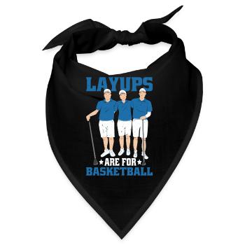 Layups Are For Basketball 6 - Bandana - Schwarz - Vorne