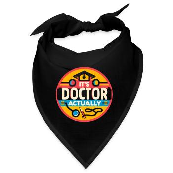 It's Doctor Actually 13 - Bandana - Schwarz - Vorne